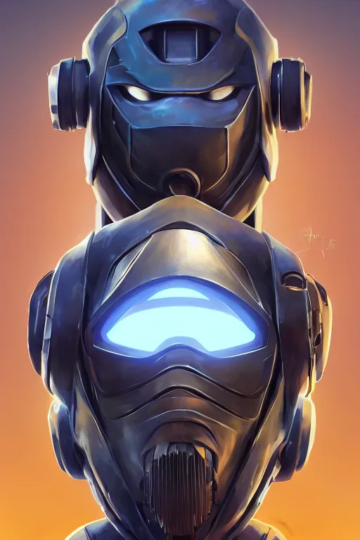 Image similar to epic mask helmet robot ninja portrait stylized as fornite style game design fanart by concept artist gervasio canda, behance hd by jesper ejsing, by rhads, makoto shinkai and lois van baarle, ilya kuvshinov, rossdraws global illumination radiating a glowing aura global illumination ray tracing hdr render in unreal engine 5