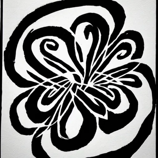 Image similar to zen, bright ink