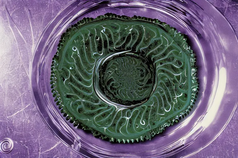 Image similar to fractal wet aspic, cookbook photo, in 1 9 9 5, y 2 k cybercore, industrial photography, still from a ridley scott movie