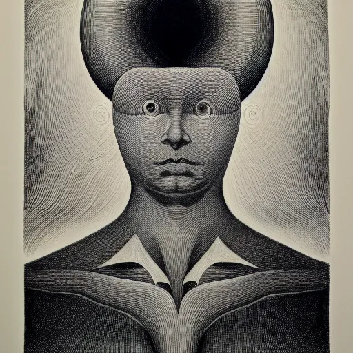 Image similar to lithography on paper secret conceptual figurative post - morden monumental dynamic portrait drawn by william blake and escher and hogarth, inspired by magritte, illusion surreal art, highly conceptual figurative art, intricate detailed illustration, controversial poster art, polish poster art, geometrical drawings, no blur