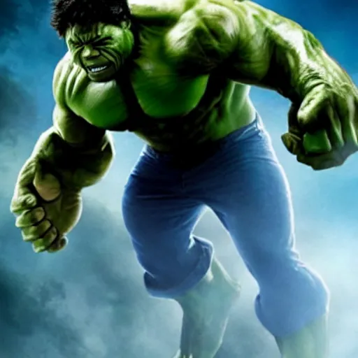 Image similar to Obama plays the Incredible Hulk in new ultra hd movie, IMAX