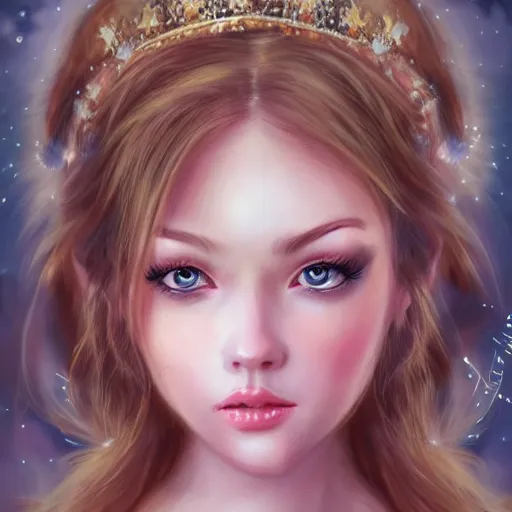 Image similar to realistic beautiful gorgeous natural cute, fantasy, elegant, lovely, princess girl, art drawn full hd, 4 k, highest quality, in artstyle by professional artists wl,