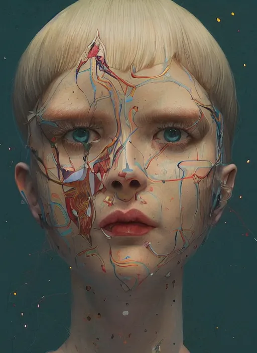 Image similar to portrait made of wood :: by Martine Johanna and Simon Stålenhag and Chie Yoshii and wlop and Guillermo del toro :: ornate, dynamic, particulate, rich colors, elegant, centered, artstation, smooth, sharp focus, octane render, 3d