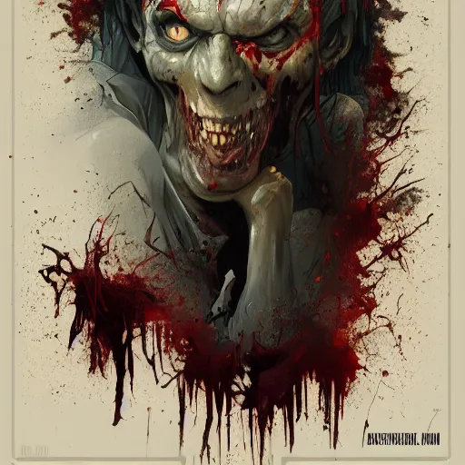 Image similar to zombie steven king geog darrow greg rutkowski