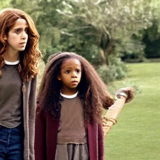 Prompt: hermione granger with her children