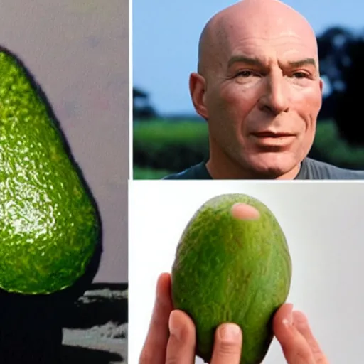 Image similar to jean - luc picard avocado hybrid