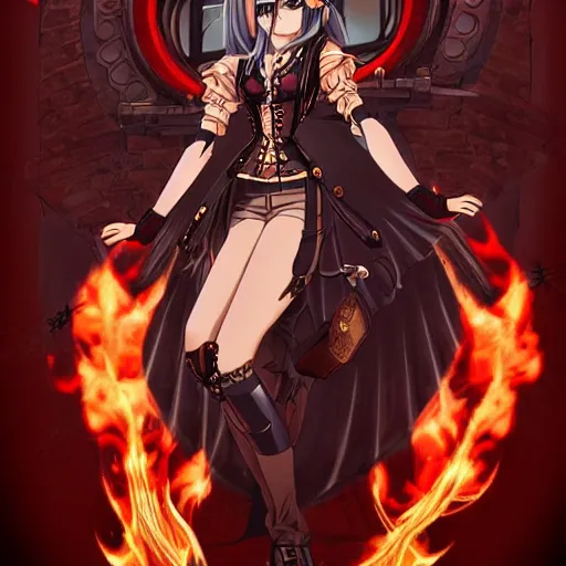 Steam Workshop::Anime fire girl [4K]