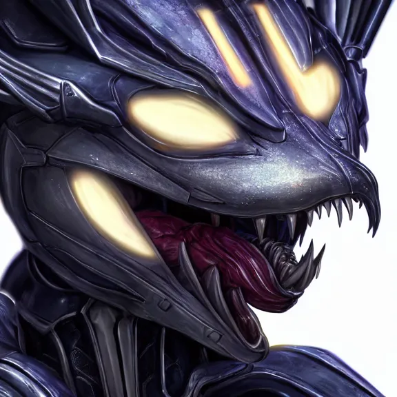 Image similar to close up mawshot of a cute elegant beautiful stunning anthropomorphic female robot dragon, with sleek silver metal armor, glowing OLED visor, facing the camera, the open maw being highly detailed and soft, with a gullet at the end, food pov, micro pov, digital art, pov furry art, anthro art, furry, warframe art, high quality, 3D realistic, dragon mawshot, maw art, macro art, micro art, dragon art, Furaffinity, Deviantart, Eka's Portal, G6