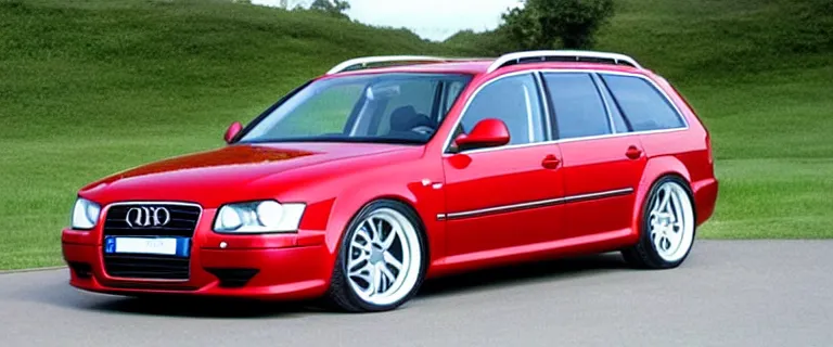 Image similar to Flannel-made Audi A4 B6 Avant (2002) made out of flannel