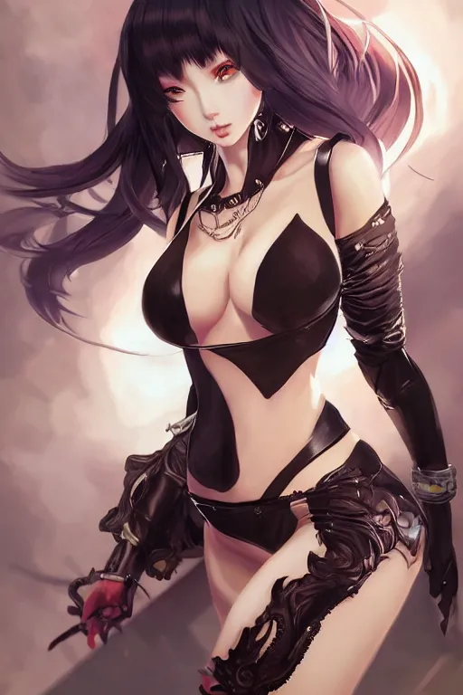 Image similar to cat girl in a blade and soul spinoff artbook rendered by the artist Nadezhda Tikhomirova, Jiyun Chae, Lê Long, Joe Madureira, trending on Artstation by Hyung tae Kim, artbook, Stanley Artgerm Lau, WLOP, Rossdraws , James Gurney