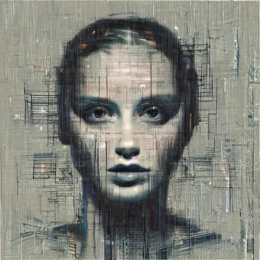 Image similar to A collection of pieces of art made with Artificial Intelligence, art by Angelo Ferrara