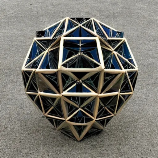 Prompt: infinity mirror dodecahedron
