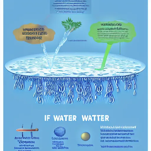 Image similar to infographic showing the inner structure of water