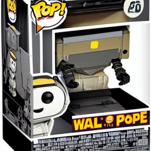 Image similar to Wall-E Wall.E Funko Pop with package by Pixar, very cute