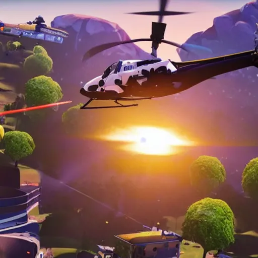 Image similar to kobe bryant helicopter crash in fortnite