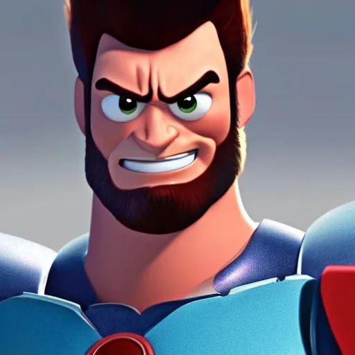 Image similar to Wolverine As seen in Pixar animated movie toy story . 4K quality super realistic