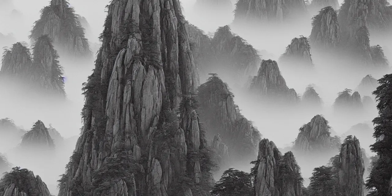 Image similar to huangshan and taoism by archibald thorburn