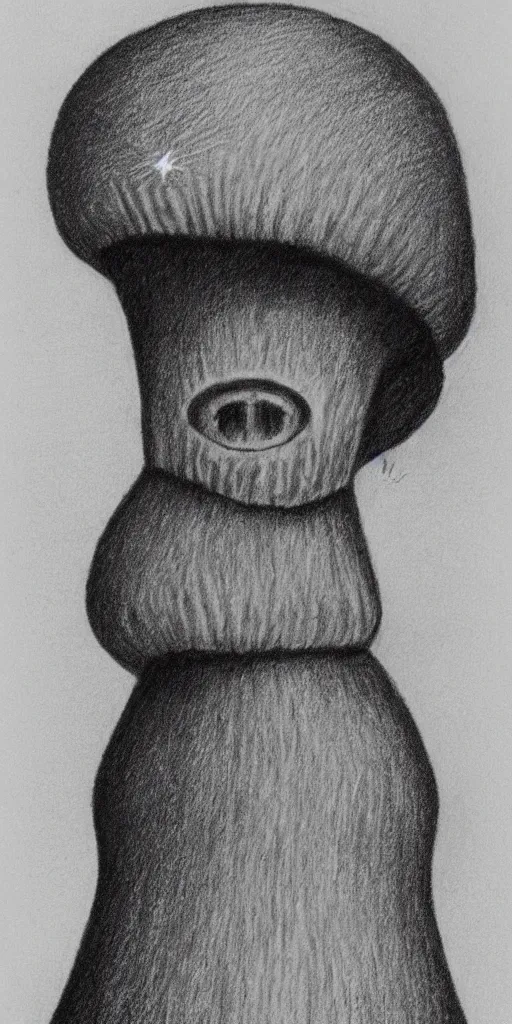 Image similar to vladimir putin with a nuclear mushroom cloud hat, cartoonish, ultra detailed pencil drawing