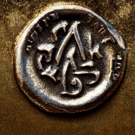 Prompt: medieval coin texture, 4 k, studio lighting, flickr