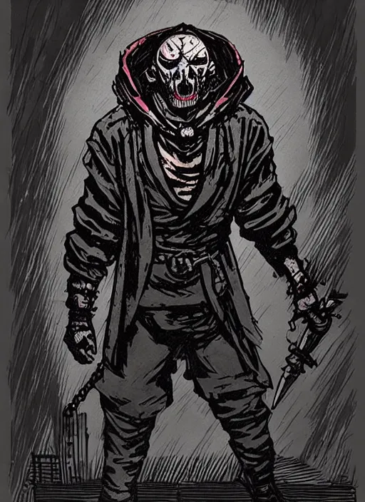 Image similar to concept art of joji as a boss in darkest dungeon, highly detailed, dark atmosphere, cosmic horror, body horror, lovecraft mythos, key character poster