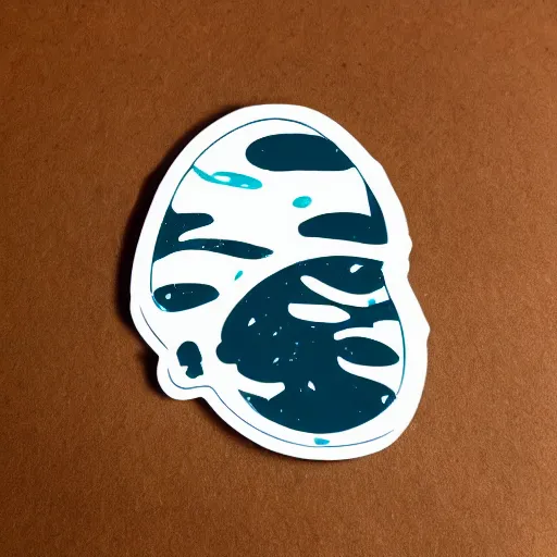 Image similar to die cut sticker, nausicaa, splatter paint