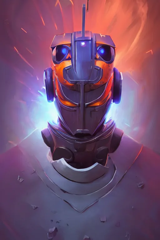 Image similar to epic mask helmet robot ninja portrait stylized as fornite style game design fanart by concept artist gervasio canda, behance hd by jesper ejsing, by rhads, makoto shinkai and lois van baarle, ilya kuvshinov, rossdraws global illumination radiating a glowing aura global illumination ray tracing hdr render in unreal engine 5