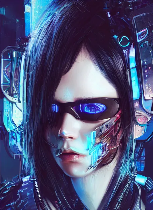 Image similar to teen elf, cyberpunk cyberpunk cyberpunk, black hair, gorgeous, amazing, elegant, intricate, highly detailed, digital painting, artstation, concept art, sharp focus, illustration, art by ross tran