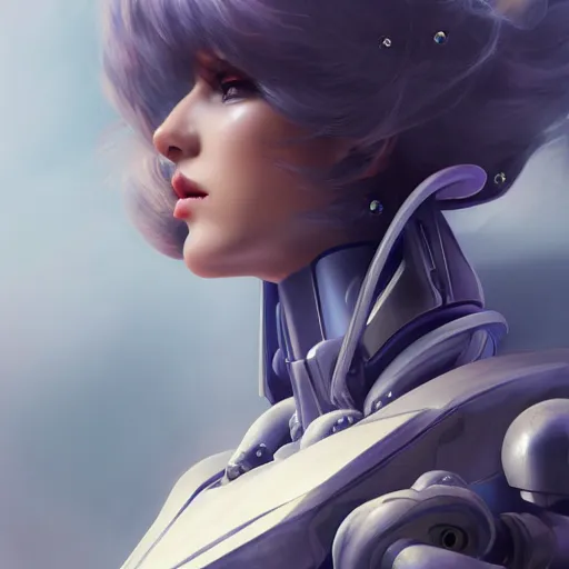 Image similar to heroine, beautiful, female mecha, ultra detailed, digital art, 8 k, hd, character, realistic, portrait, 3 d, hyperrealistic