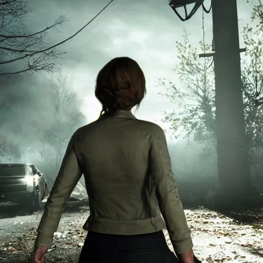 Image similar to an in-game screenshot of Adele as Marguerite Baker in Resident Evil 7