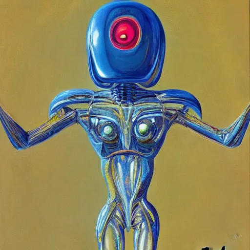 Image similar to alien by wayne thiebaud