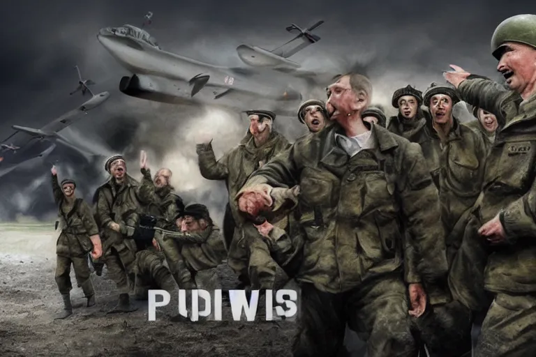Prompt: Putin winning world war 3, digital art, 8k, UHD