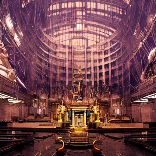 Image similar to cyberpunk vatican