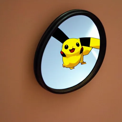 Image similar to a mirror Pikachu