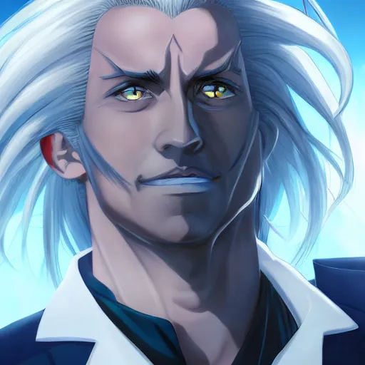 Prompt: portrait of alucard as a dna surgeon, anime fantasy illustration by tomoyuki yamasaki, kyoto studio, madhouse, ufotable, trending on artstation