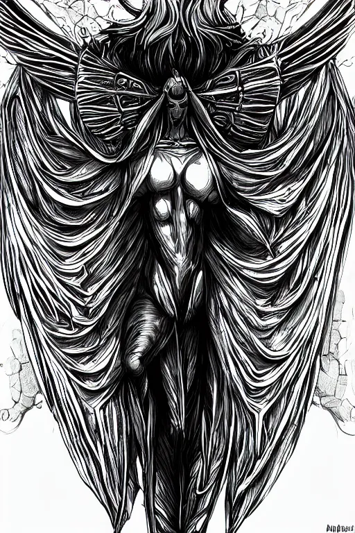 Image similar to a beetle insectoid angel, symmetrical, highly detailed, digital art, sharp focus, trending on art station, anime art style