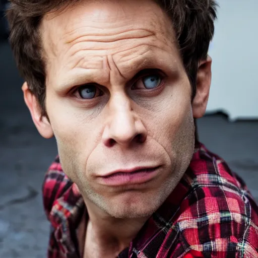 Image similar to dennis reynolds staring menacing into the camera