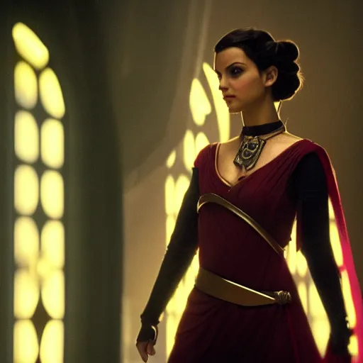 Image similar to victoria justice as princess padme in star wars episode 3, 8 k resolution, cinematic lighting, anatomically correct