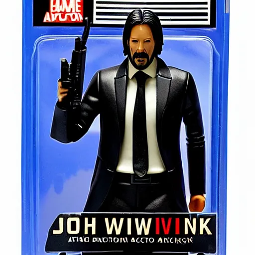 Image similar to john wick action figure