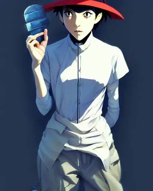 Prompt: a french mime trapped in an invisible box, portrait shinkai makoto studio ghibli studio key hideaki anno sakimichan stanley artgerm lau rossdraws james jean marc simonetti elegant highly detailed digital painting artstation pixiv