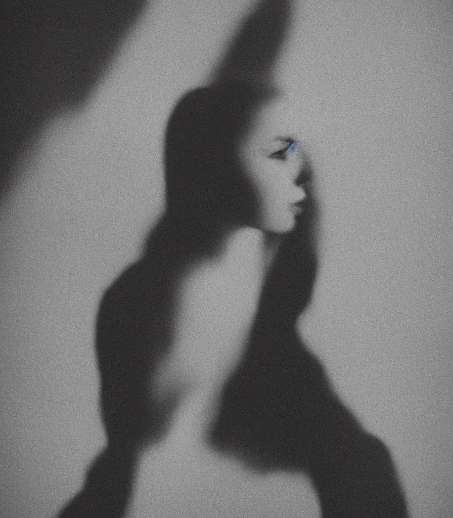 Prompt: photograph 3 5 mm portrait grain shadow portrait beautiful art artstation vintage glass vintage lens