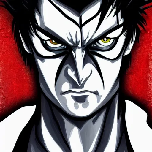 Image similar to Wolverine in death note digital art 4K detailed super realistic