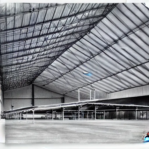 Image similar to immense aircraft hanger by konrad wachsman