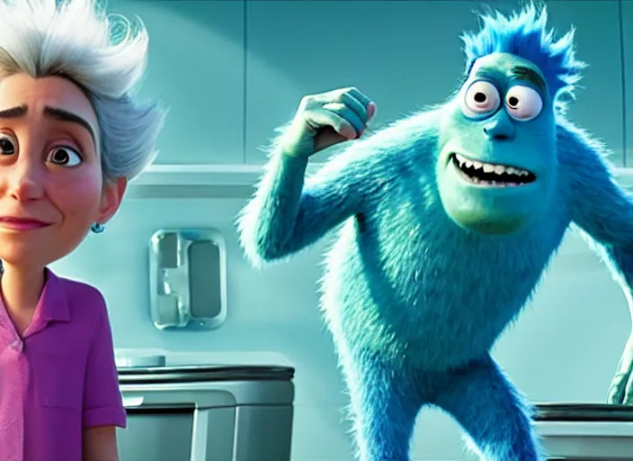 Prompt: film still of rick sanchez in the new scifi movie 4 k,,,,,,,,,,,,,,,,,,,,,,,,,,,,,,,,,,,,,,,,,,,,,,,, monsters inc