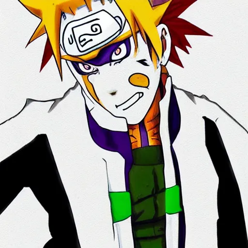 Prompt: Naruto looks like Joker