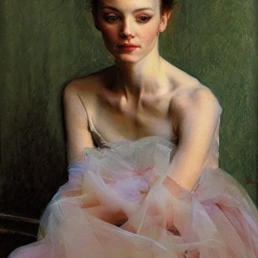 Prompt: portrait of a prima ballerina, by donato giancola and berthold woltze.