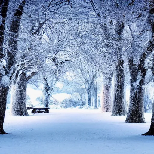 Image similar to a wonderful snowy christmas landscape