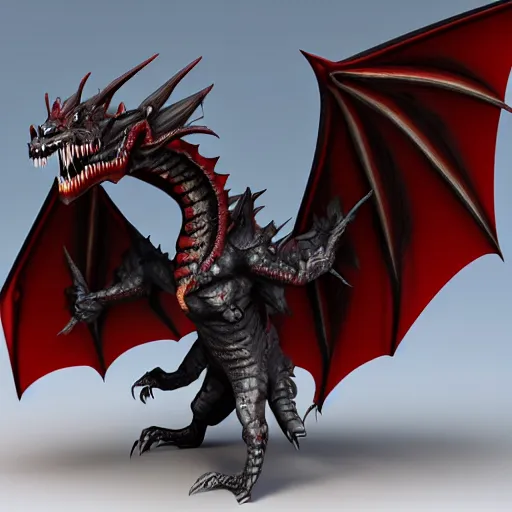 Prompt: vampire dragon stylized stl fantasy miniature, 3 d render, activision blizzard style, hearthstone style