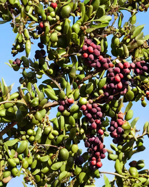 Image similar to golumn picking up carob fruits