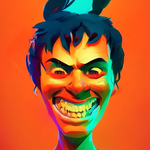 Prompt: abstract portrait of absolute laughter, hilarious laughing funny, dramatic lighting, unreal engine, by anton fadeev, by nolan, by greg rutkowski, trending on artstation