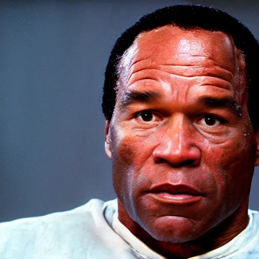 Image similar to A still of OJ Simpson as The Terminator. Extremely detailed. Beautiful. 4K. Award winning.